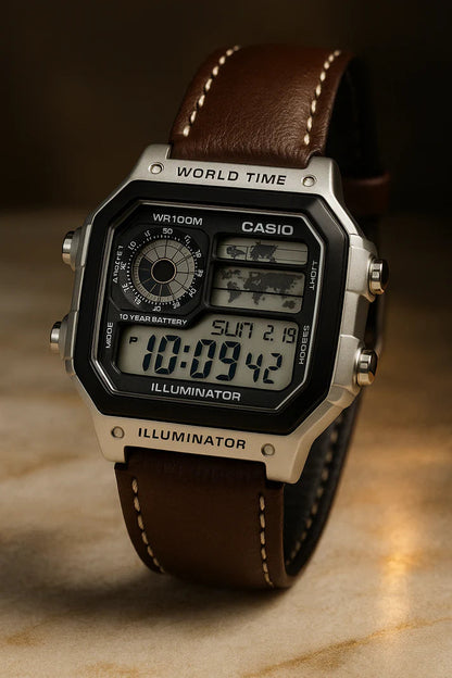 CASIO AE 1200 LEATHER
